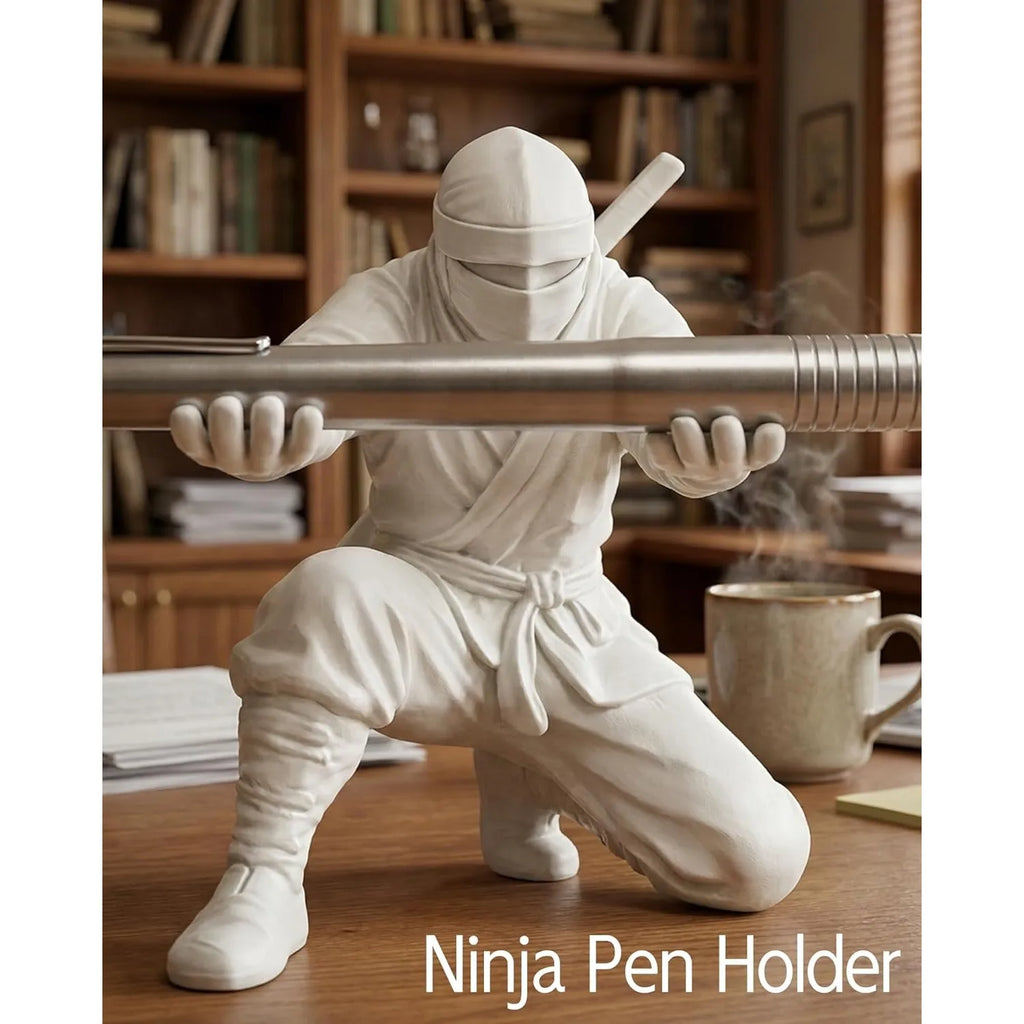 Ninja Pen Holder 3D Printed Single Pencil Display Stand Cool Desk