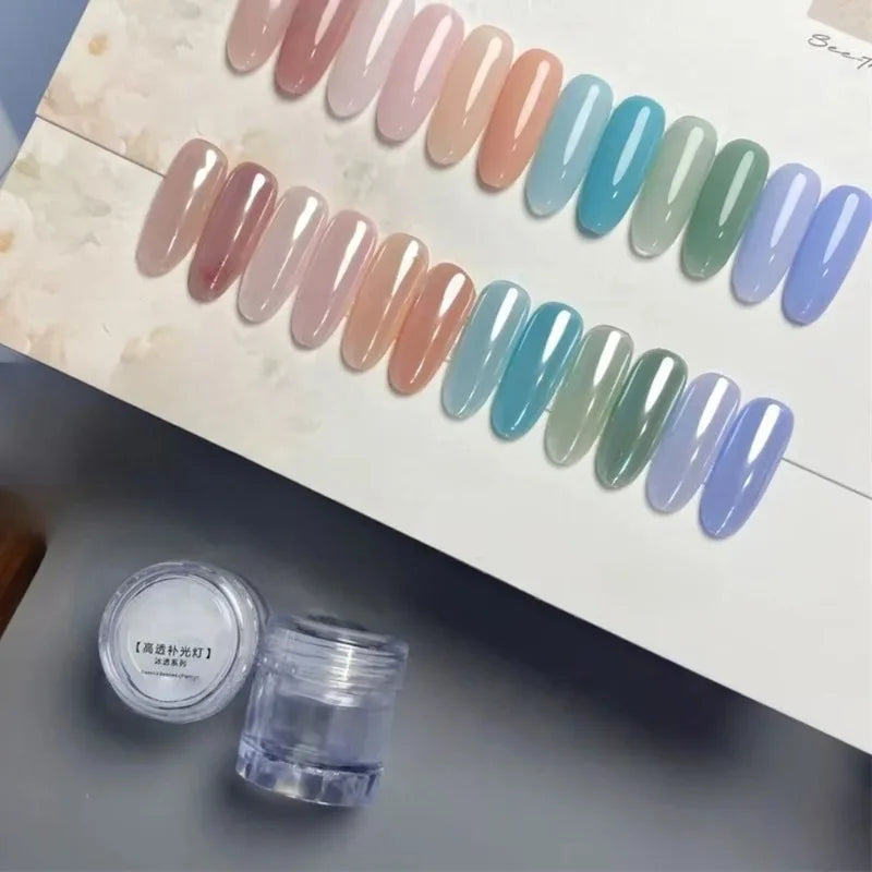 1 Jars Mirror Bright Plating Aurora Chrome Powder Nails Moonlight