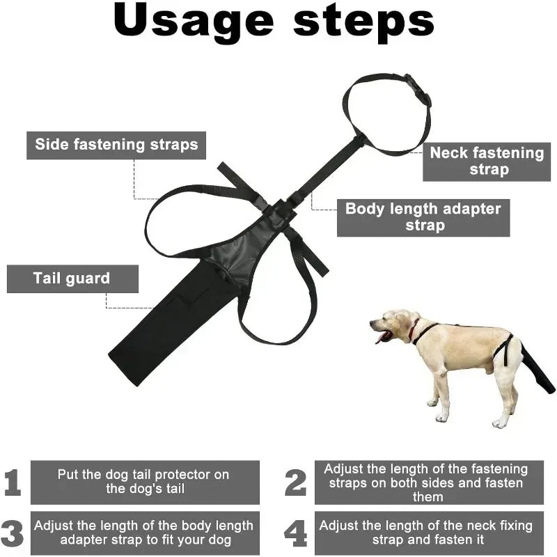 Dog Tail Protector Sleeve Guard – Universal Fit | Safe & Comfy