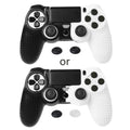 652F Silicone Rubber Case Cover Controller Protective Skin Gamepad Zpaxo Black and White CN