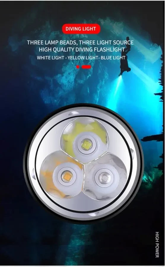 POCKETMAN 3800 Lumen LED Dive Light – IPX8 Waterproof Torch