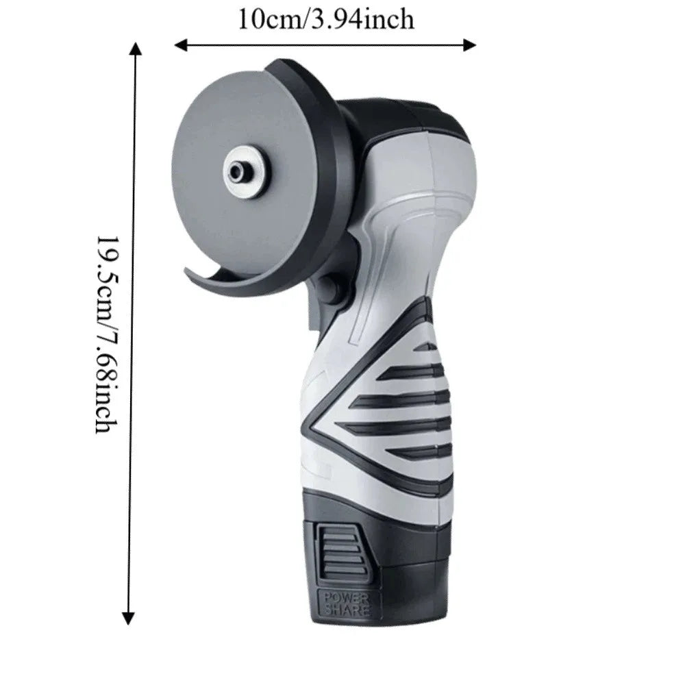 Cordless Design Electric Angle Grinder Compact Protective Guard Cordless Angle Grinder Tool One-touch Control Switch Zpaxo