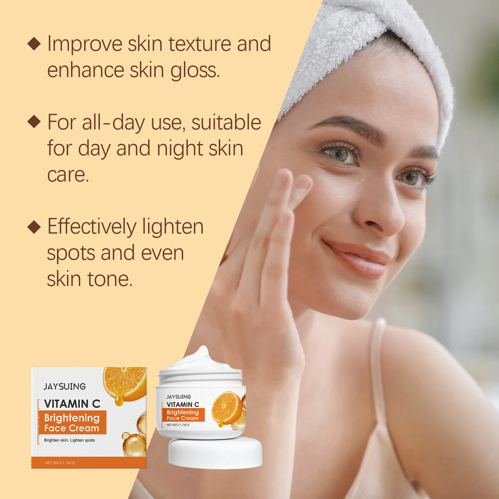 Vitamin C Brightening Face Cream – Glow, Moisture & Anti-Aging Brightening Face Cream Zpaxo