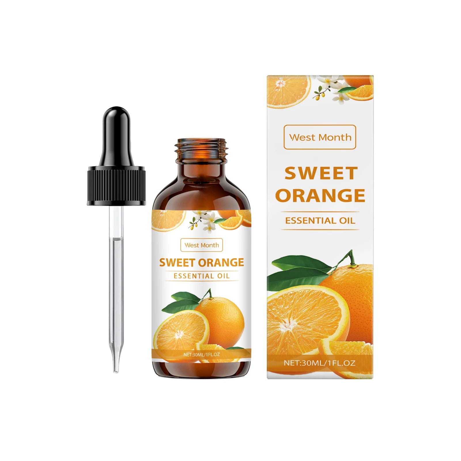 Sweet Orange Essential Oil – Body Massage & Hydrating Skin Care Essential Oil Zpaxo 1Pcs 30ml Sweet Orange