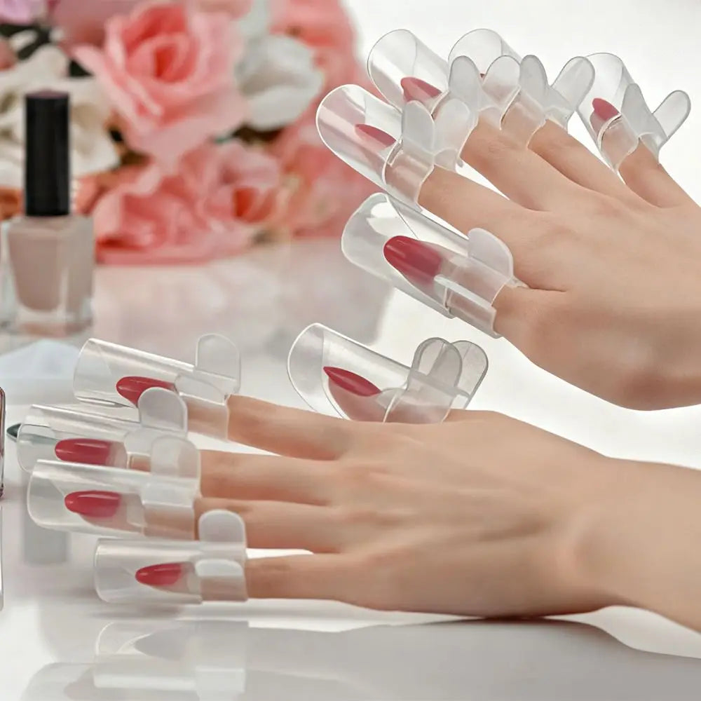 Transparent Nail Protective Cover Reusable Detachable Care Tools Zpaxo