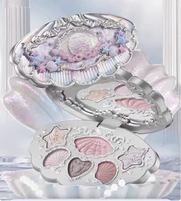 Flower Knows Eyeshadow Shells Pearl Jewel Collection 6-Color Makeup Zpaxo