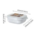 Food Storage Box Rice Fruit Preservation Container Microwave Oven Zpaxo 1PC