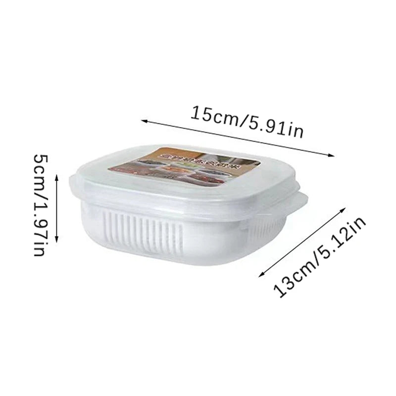 Food Storage Box Rice Fruit Preservation Container Microwave Oven Zpaxo 1PC