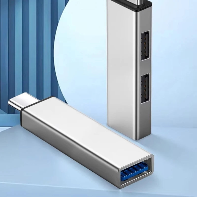 652F Convenient USB3 0 Hub USB C Expander Laptops Tablets Splitter Zpaxo