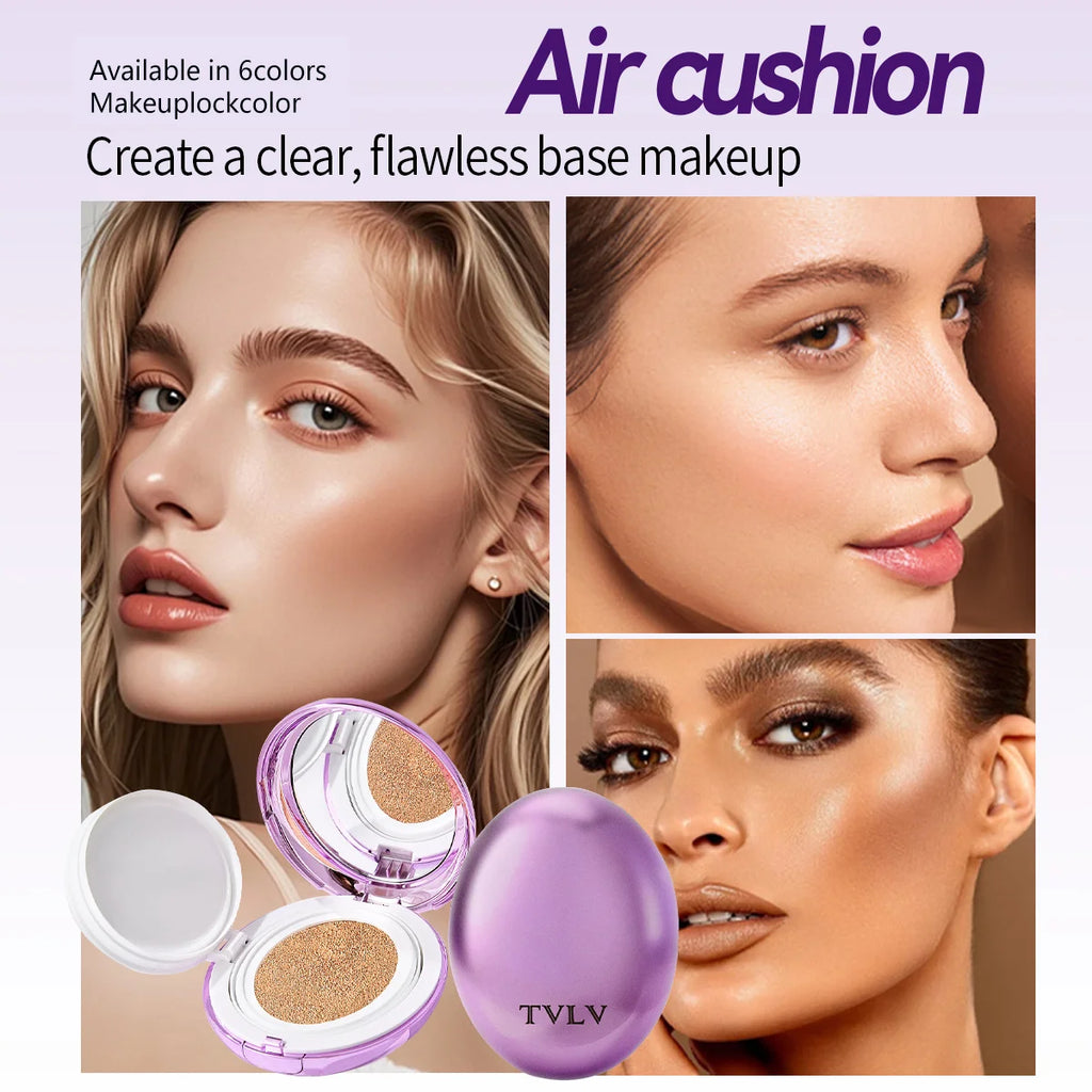 Air Cushion Foundation - Long-Lasting Matte, Conceal Flaws, Flawless Base Zpaxo
