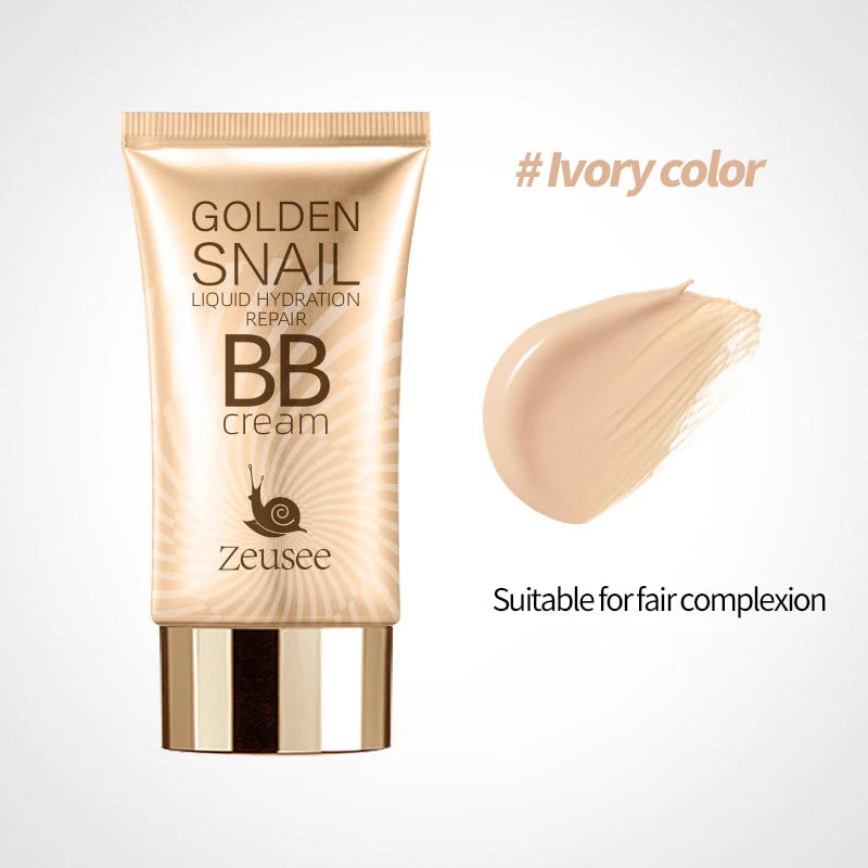 Golden Snail BB Cream Matte Moisturizing Foundation Primer Full Zpaxo Ivory color