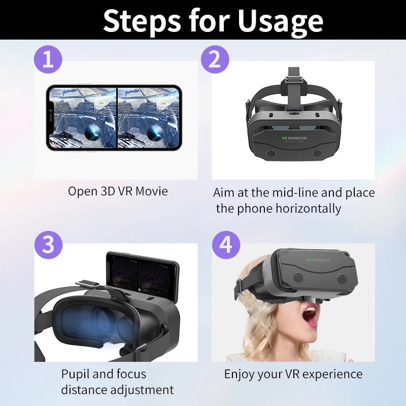 G10 G13 IMAX Giant Screen Virtual 3D VR Glasses Google Cardboard Box