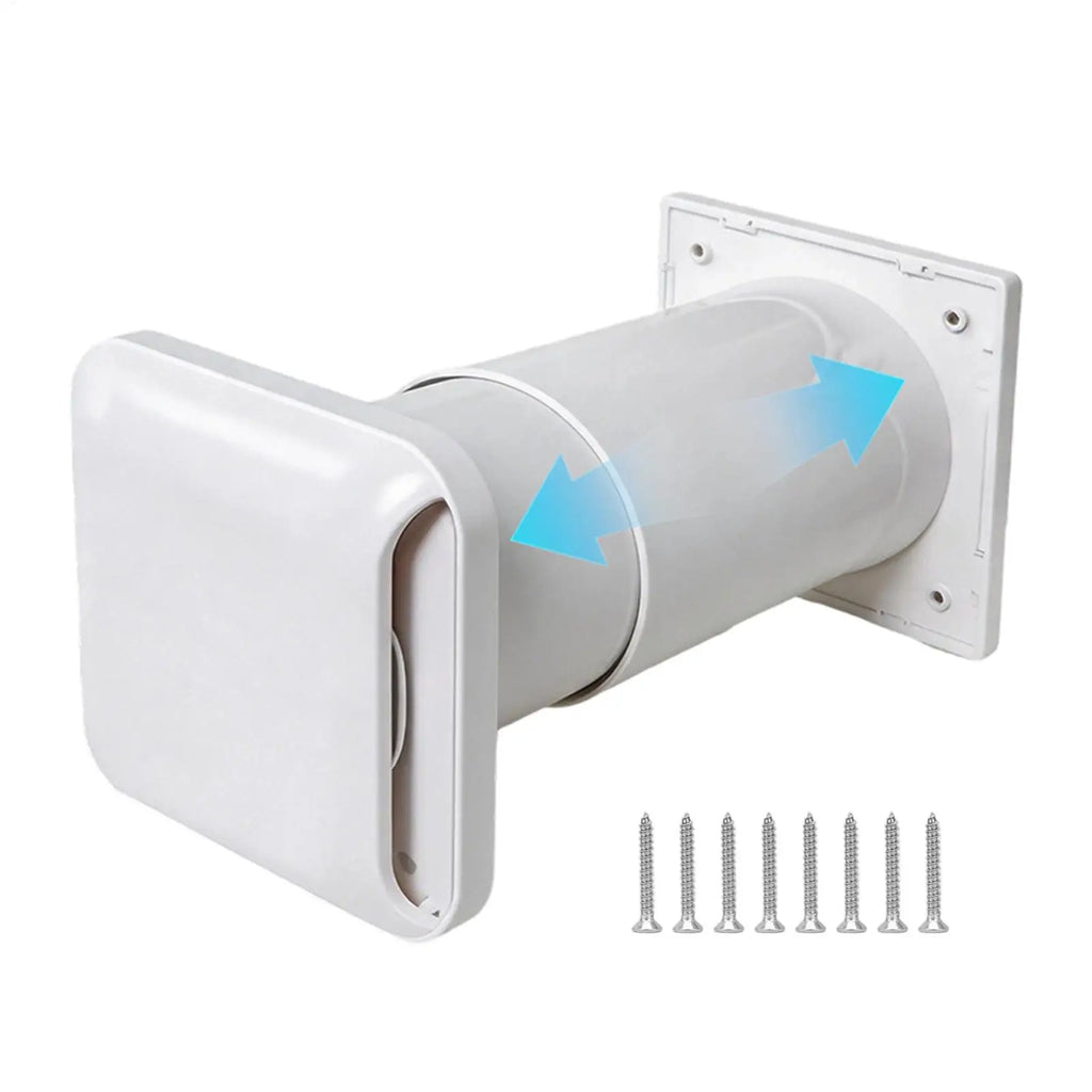 Adjustable Wall Vent Kit Through Wall Exhaust Intake Set Airflow Ventilation Kit T With Rainproof Louvers And Air Filters Zpaxo Default Title