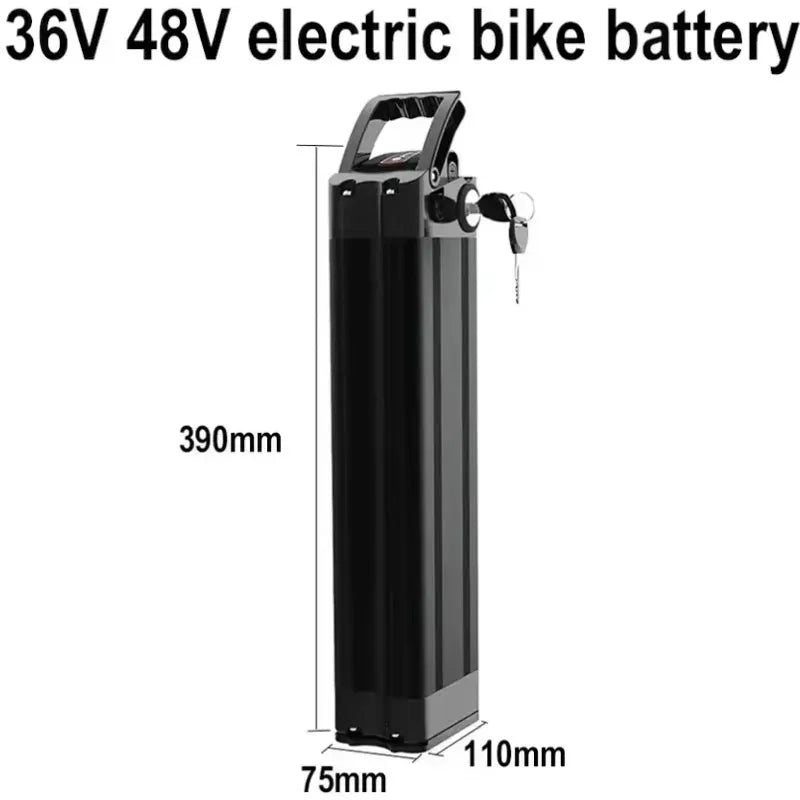 New Upgrade 48V 36V Folding Bike Battery 20Ah 17Ah 15Ah Built-in Bms for Silverfish 250W-1000W Bafang Motor Kit with 2A Charger Zpaxo