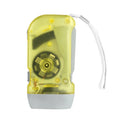 Plastic Hand Pressing Dynamo Flashlight Portable LED Camping Crank Zpaxo YELLOW