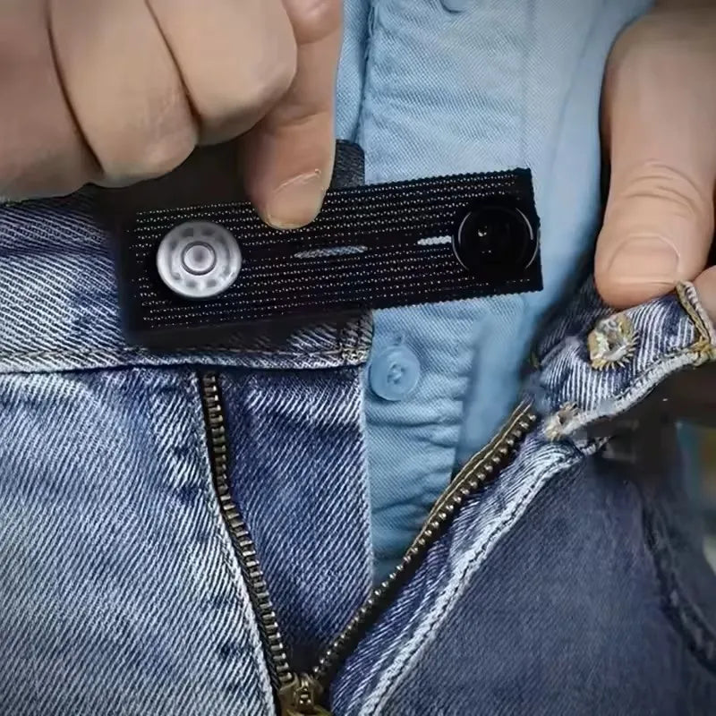 Pant Extender Belt Unisex Waist Band Tight Trousers Jeans Skirts Maternity Button Hooks Garment DIY Sewing Supplies Zpaxo