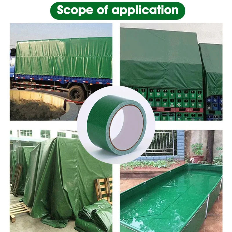 1roll 10M Tarpaulintent Repair Tape Strong Adhesive Waterproof Fabric