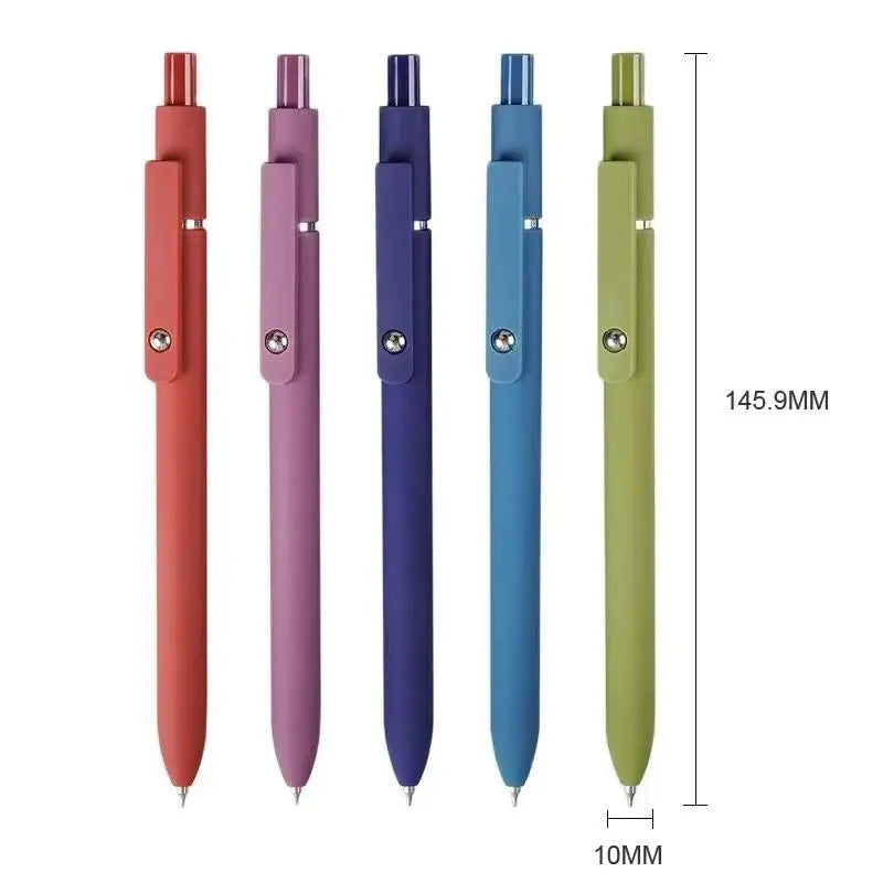 Morandi Gel Pens Soft Touch Quick Dry Smooth Ink Pen Office School Zpaxo