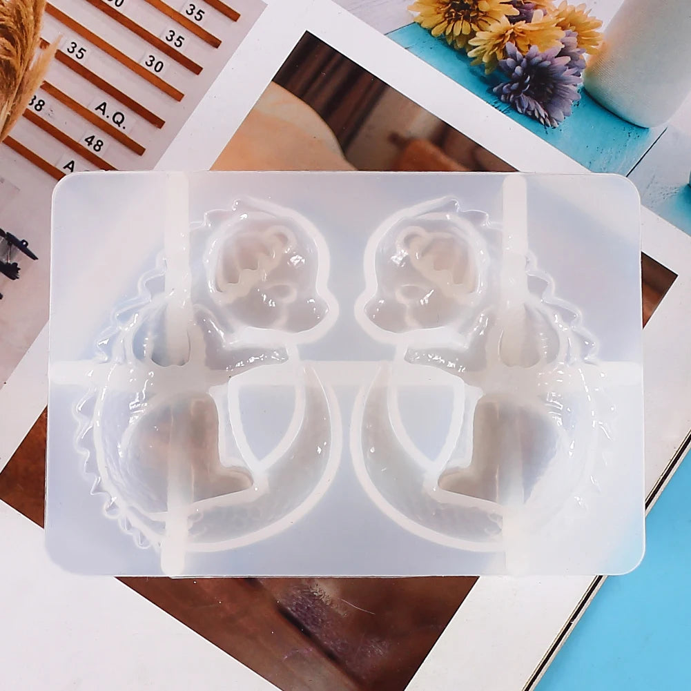 3D Dragon Egg Silicone Resin Mold DIY Dragon Animal Candle Craft Ornaments Casting Resin Epoxy Mould Home Decor Zpaxo