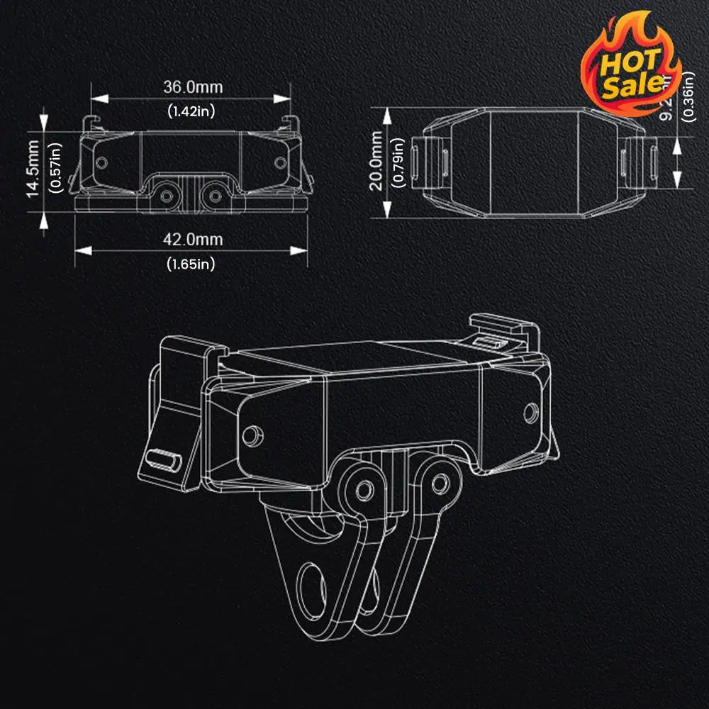 For DJI Osmo Action Camera Magnetic Mount Plate Cameras Mounting Plate Base Aluminum Alloy Tripod Adapter Vlogging Accessories Zpaxo