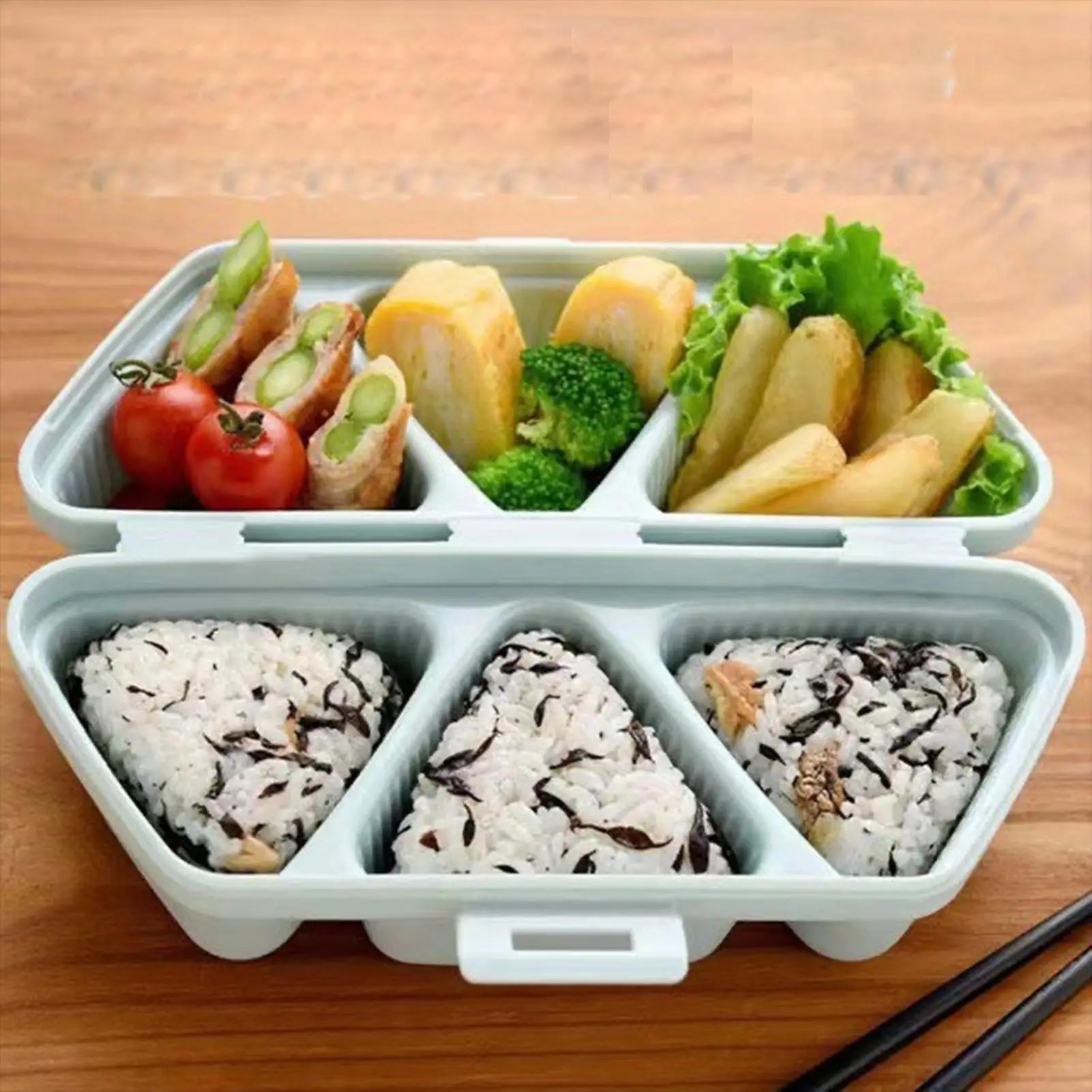Rice Ball Maker Mold 6-Cavity Japanese Foldable Food Containers