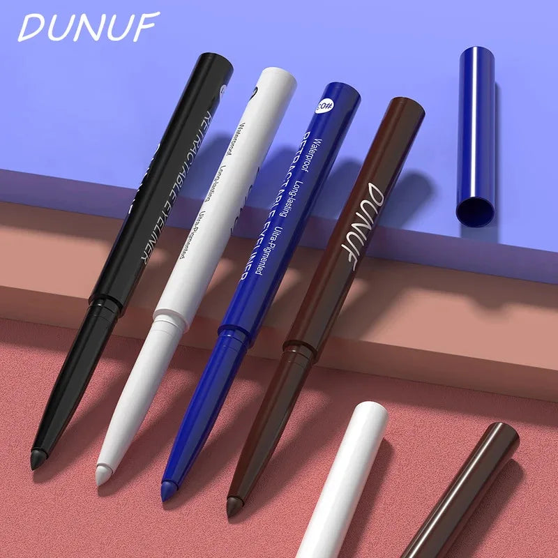 4 Pcs/set Retractable Eyeliner Durable Waterproof Eyeliner Pencil Non-smudging Soft Easy to Operate Sweat Zpaxo