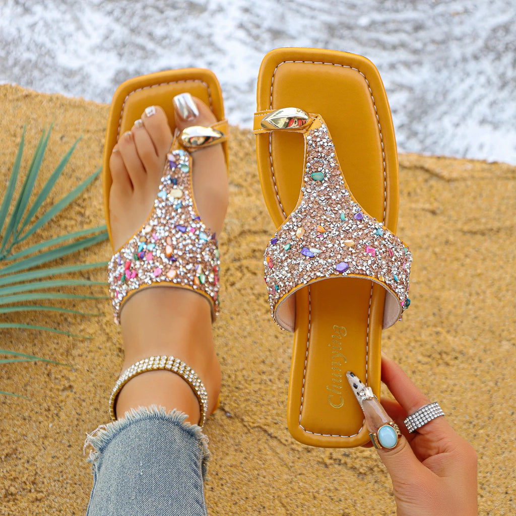 Women Slippers Fashion Beach Slippers Platform Flats Outdoor Slippers 2025 New Summer Fashion Sandals Lightweight Slides Women Zpaxo YELLOW 38