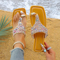 Women Slippers Fashion Beach Slippers Platform Flats Outdoor Slippers 2025 New Summer Fashion Sandals Lightweight Slides Women Zpaxo YELLOW 38