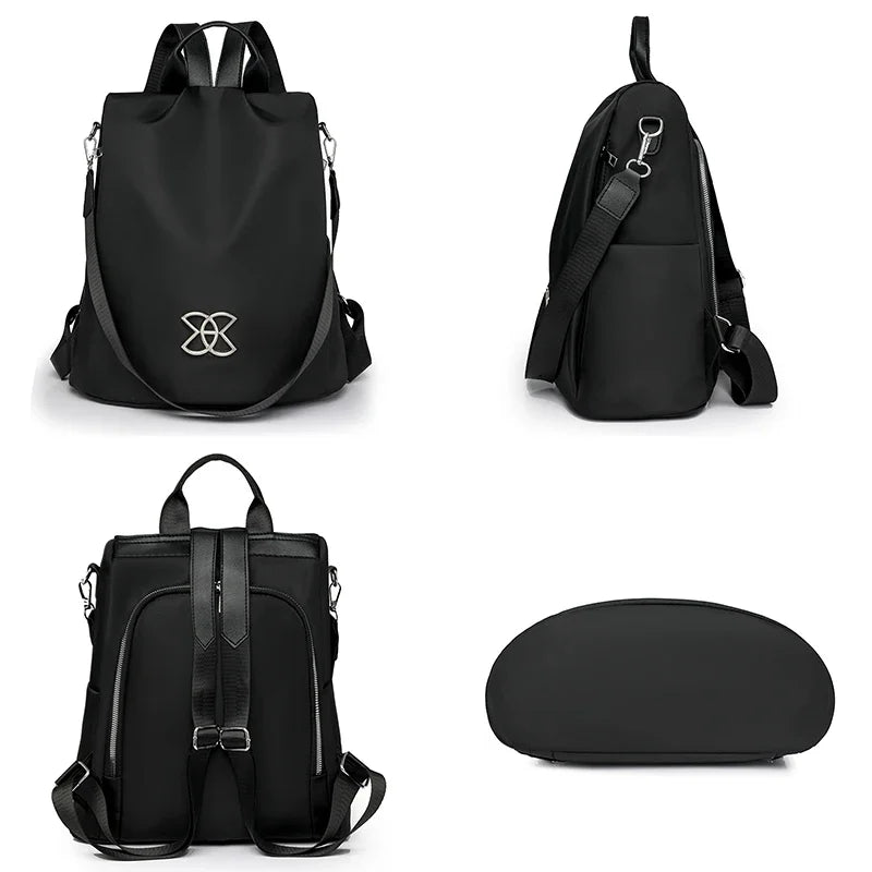 Oxford Cloth Backpack Women Lightweight Anti-theft Leisure Travel Bag