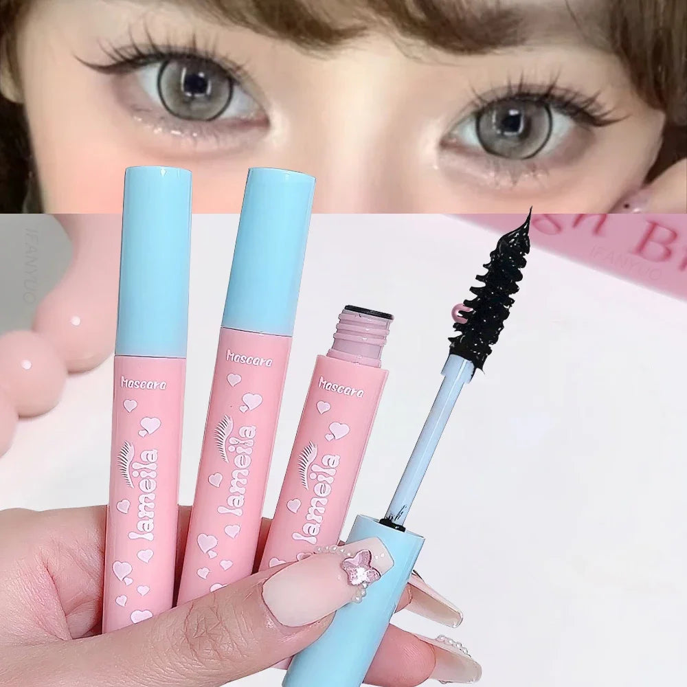Pink Blue Tube 3D Mascara Fiber Lashes Thick Lengthening Lasting Zpaxo