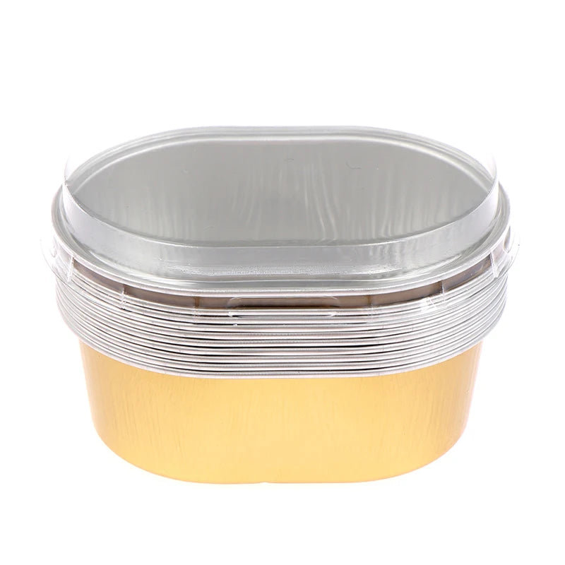 Tin Foil Aluminum Pudding Cup Lid Square Disposable Mini Mousse Zpaxo Gold
