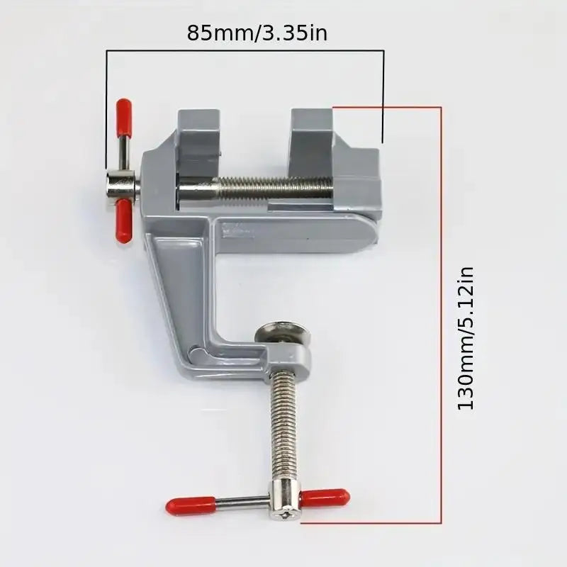 Sturdy Mini Aluminum Bench Vise Adjustable Table Clamp Crafting