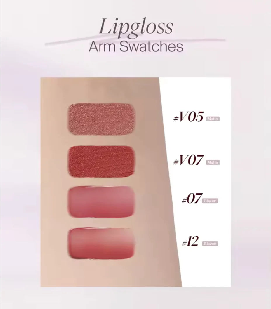 JOOCYEE Mini GLAZED FLUFFY MATTE LIPGLOSS G Moisturizer Long-lasting Zpaxo