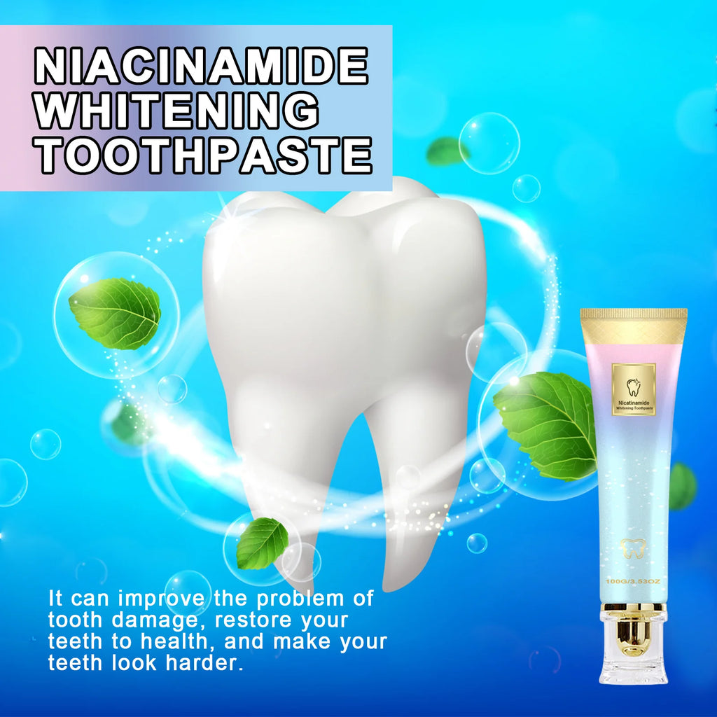 Jaysuing Nicotinamide Whitening Toothpaste – Stain & Enamel Care Whitening Toothpaste Zpaxo