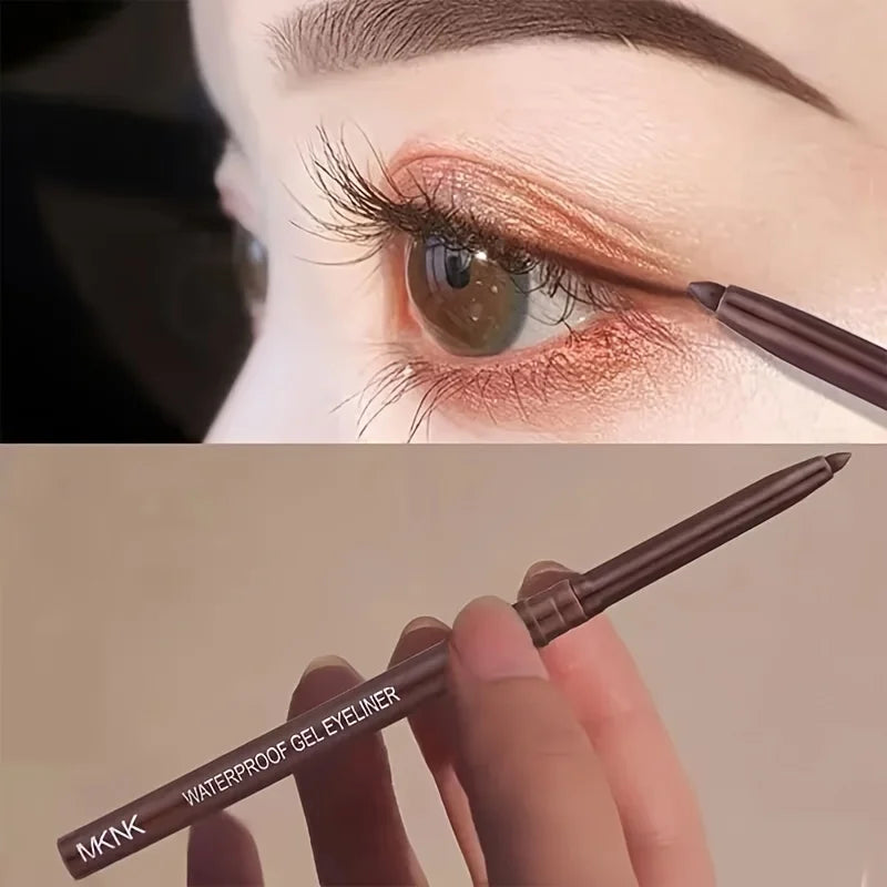 Smooth Waterproof Eyeliner Gel Pencil Blue Brown Eyeliner Soft Easy Wear High Pigment Matte Concealer Pen Lasting Eyes Makeup Zpaxo