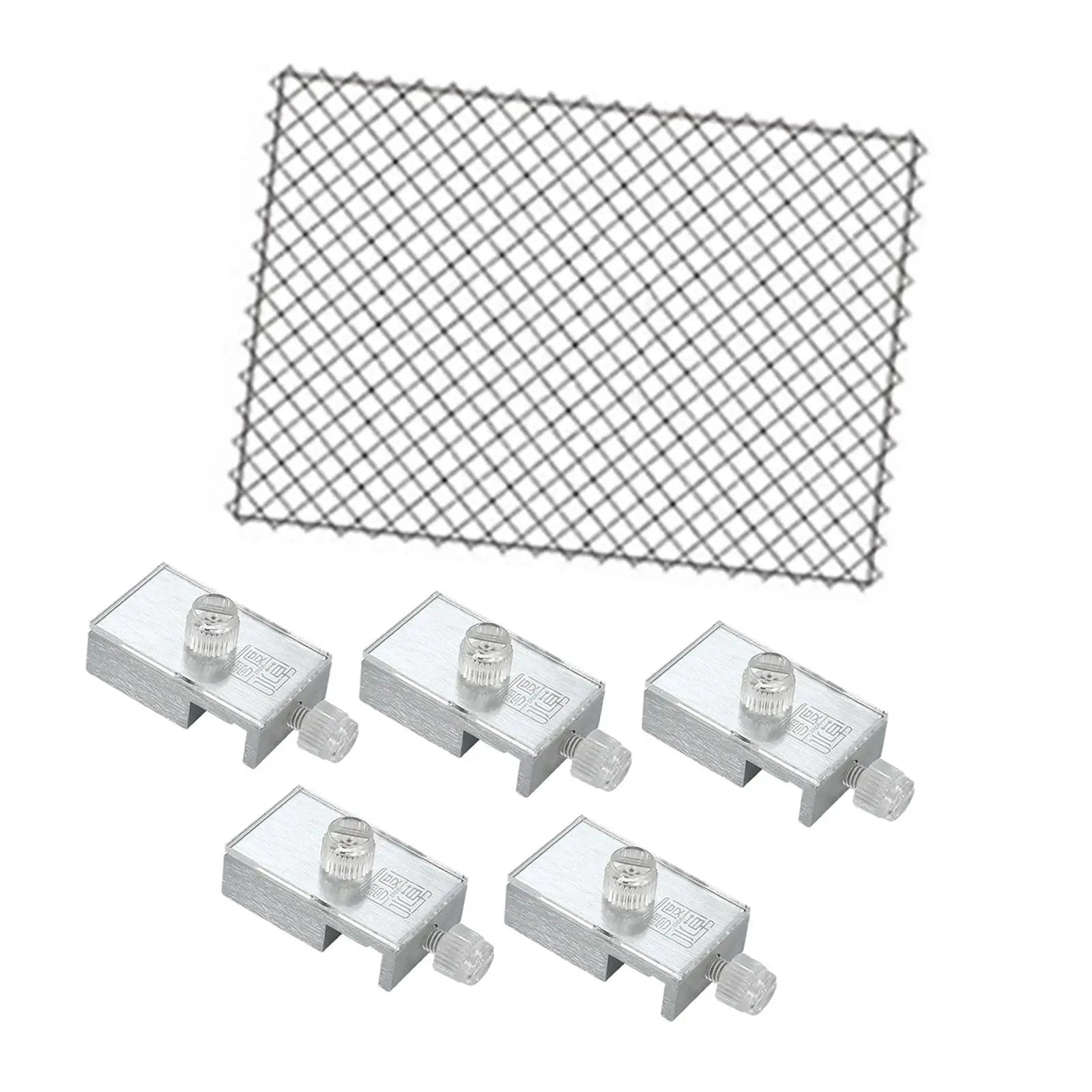 Aquarium Screen Net for Fish Tank Pet Supplies Aquarium Cover with Aluminum Clamp Mesh Screen Netting Clear Netting Zpaxo Default Title