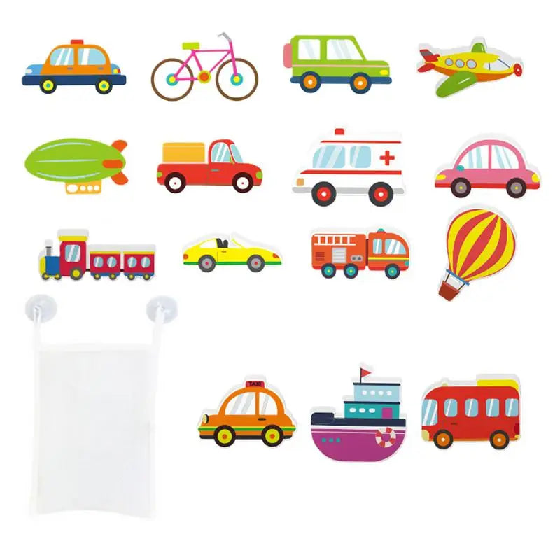Transportation Vehicle Bath Toys Bathtub Bathroom Kids Water Colorful Zpaxo