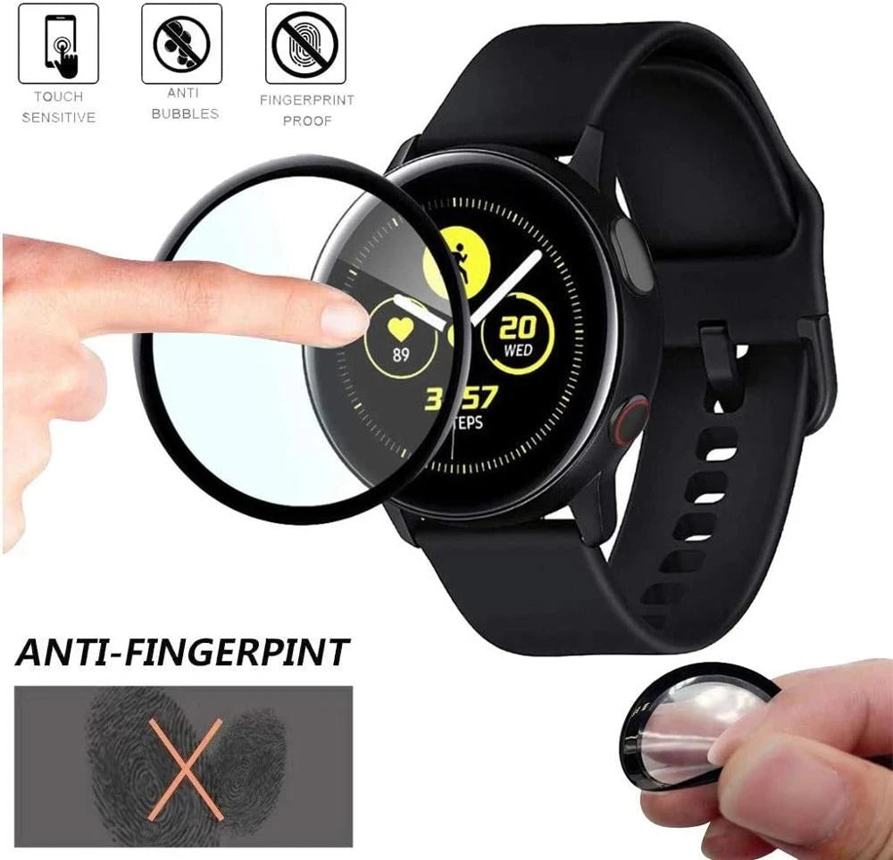 9D Soft Protective Glass For Samsung Galaxy Watch 5 Pro 45mm Watch 5 4 Screen Protector for galaxy watch Active 4 2 Accessories Zpaxo