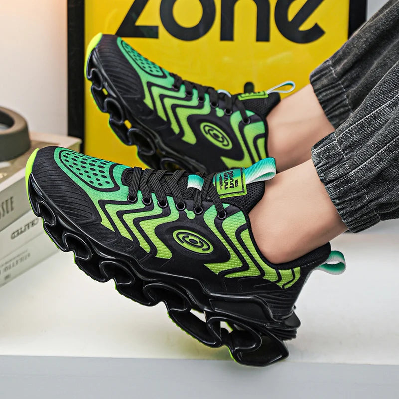 Men's Casual Sneakers Luxury Trainer Shoes Breathable Race Running