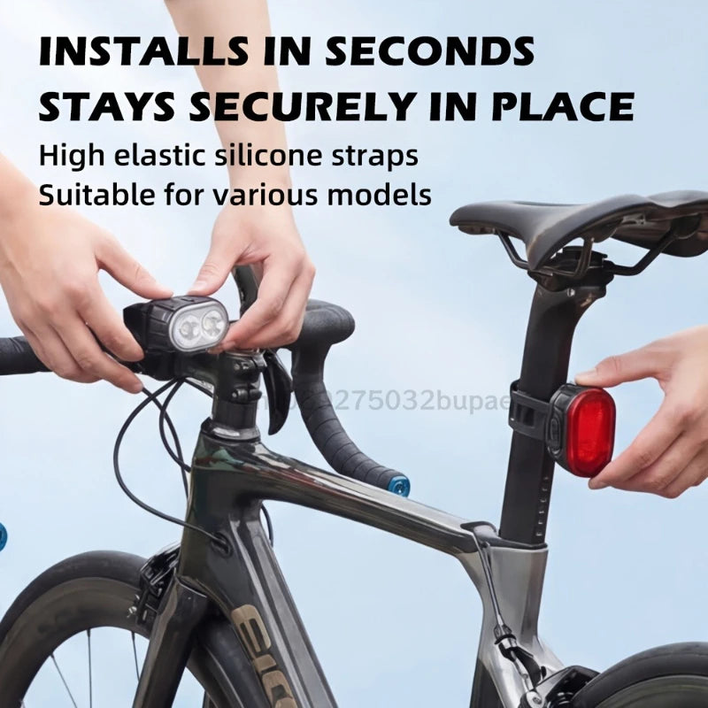Heinast Bike Lighting Front and Rear Lights Bicycle Lamp Led Cycling Light Bike Flashlight for Bicycle Front Taillight Lantern Zpaxo