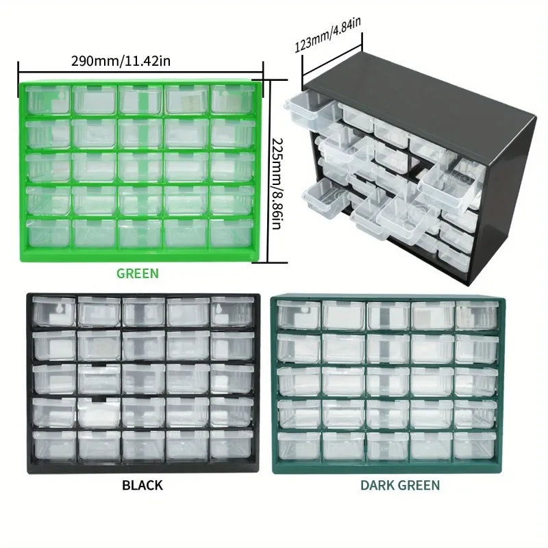 Multi-grid Drawer Parts Box Wall-mounted Combined Component Tool