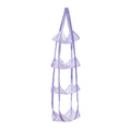 Wall Mounted Ball Storage Hanging Bag Mesh Pockets Organizer Zpaxo Gray 2