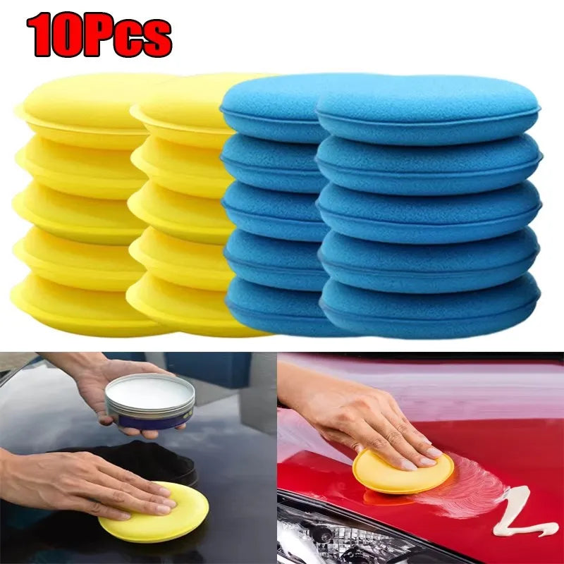 Foam Car Wax Applicator Pads – 5/10-Pack Polishing Sponges
