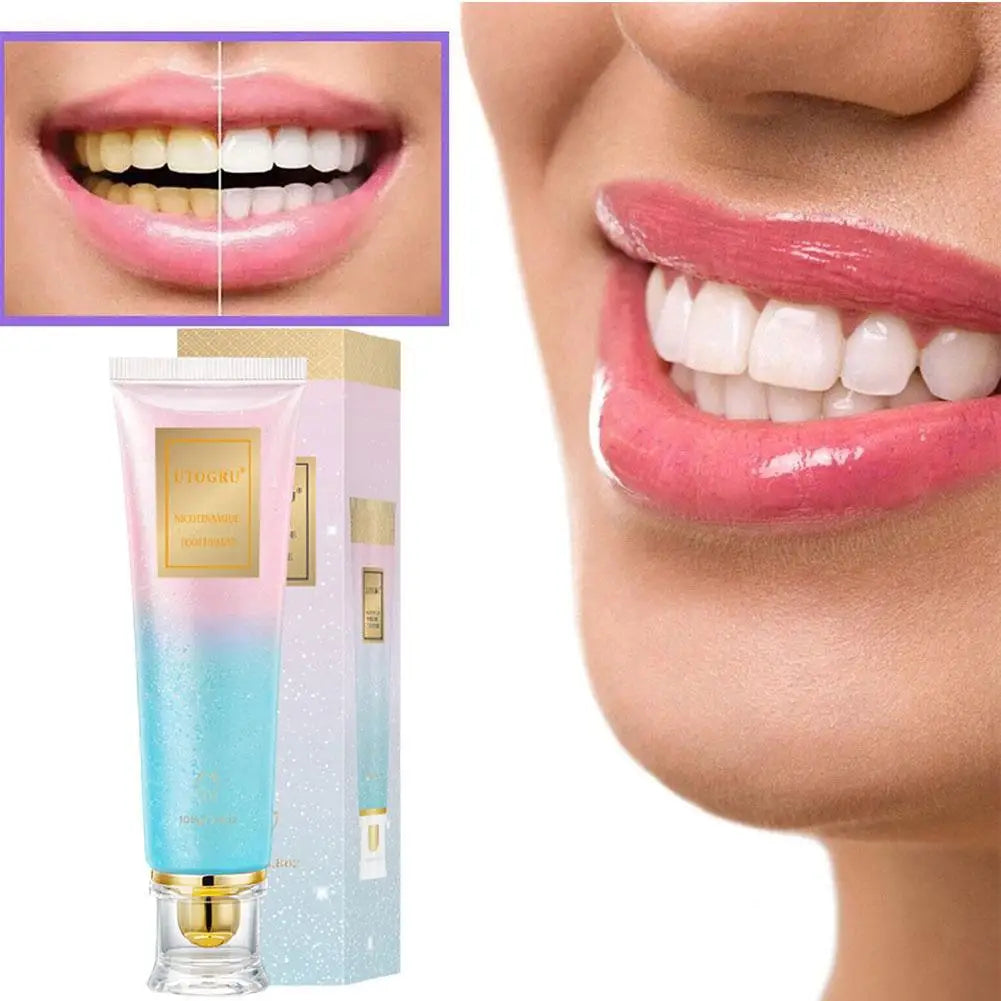 1/2/3pcs Niacinamide Whitening Toothpaste Dental Stains Removing Prevent Bad Breath Oral Cleaning Reduces Plaque Toothpaste Zpaxo