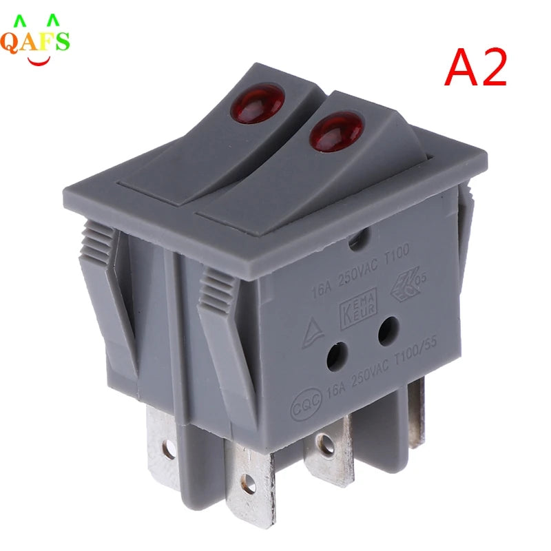 RK1-23 Oil Heater Switch OFF Rocker 250V 16A Double Buttons