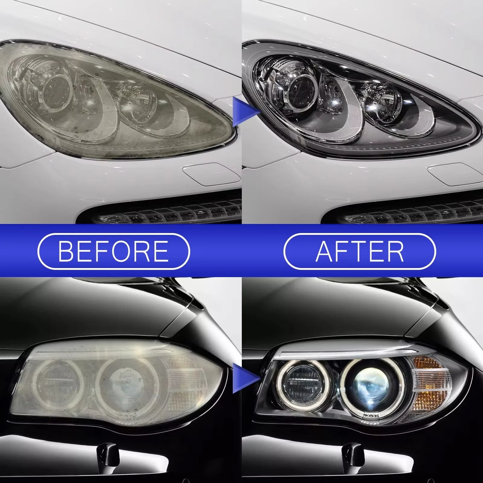 Headlight Restoration Spray Car Repair Refurbishment Agent Scratches Zpaxo