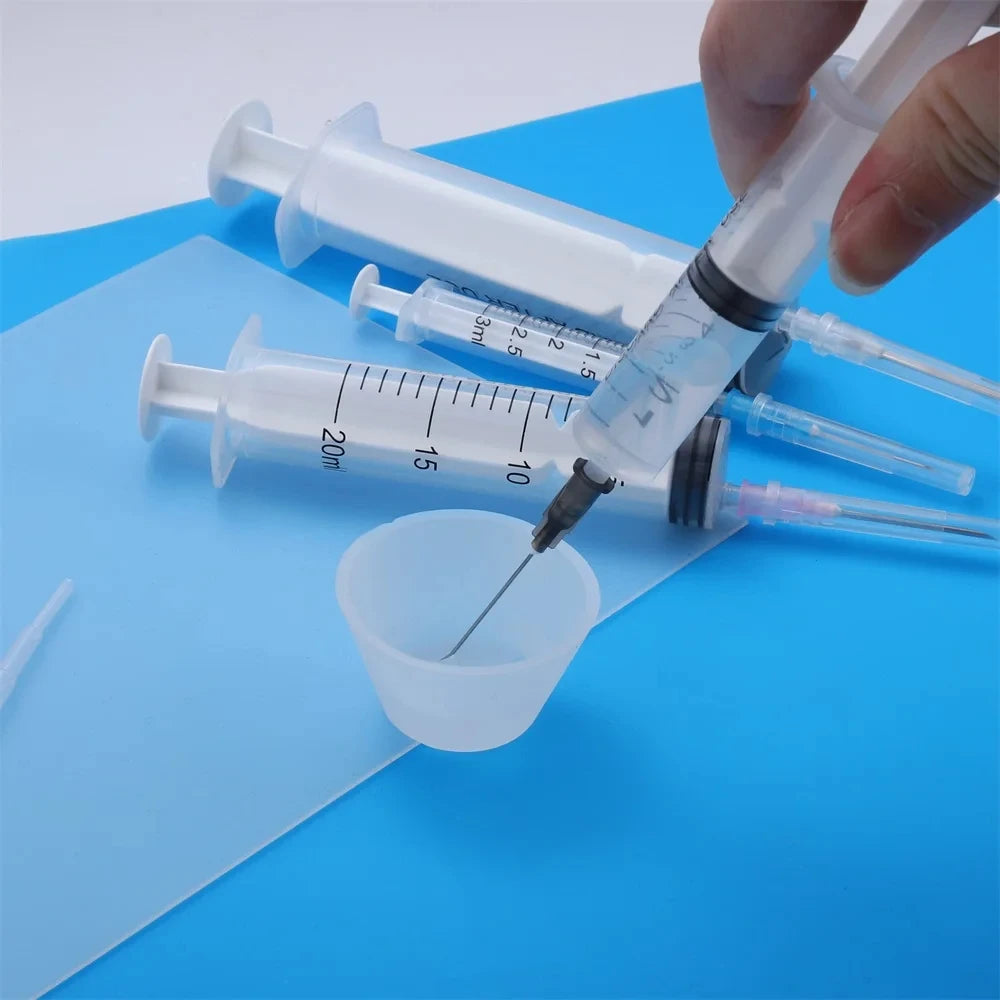 1Pcs DIY Jewelry Epoxy Resin Syringe Shaker 3-60ml with Dispense Needles Liquid Injection Pipette for Resin Mold Charms Zpaxo