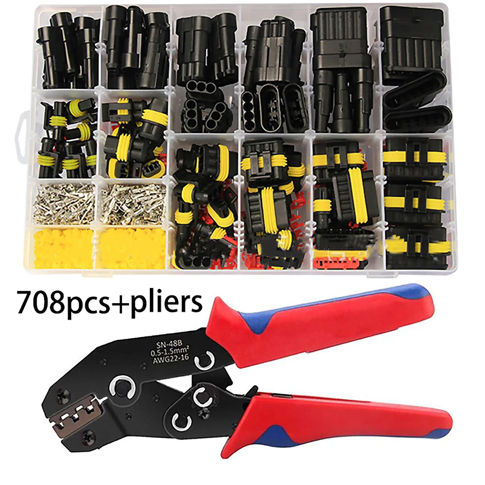 Waterproof Electrical Wire Connectors Plug 1 2 3 4 5 6 Pin Car
