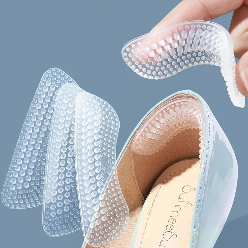 1 Pair Silicone Heel Shoe Stickers Non-slip Soft Protective Case