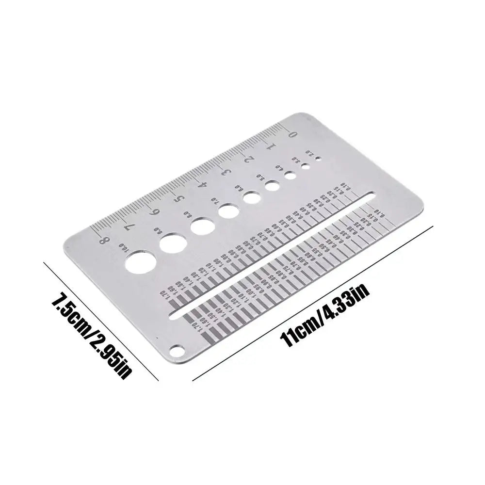 Stainless Steel Crack Width Gauge Card Precision Gap Measuring Tool